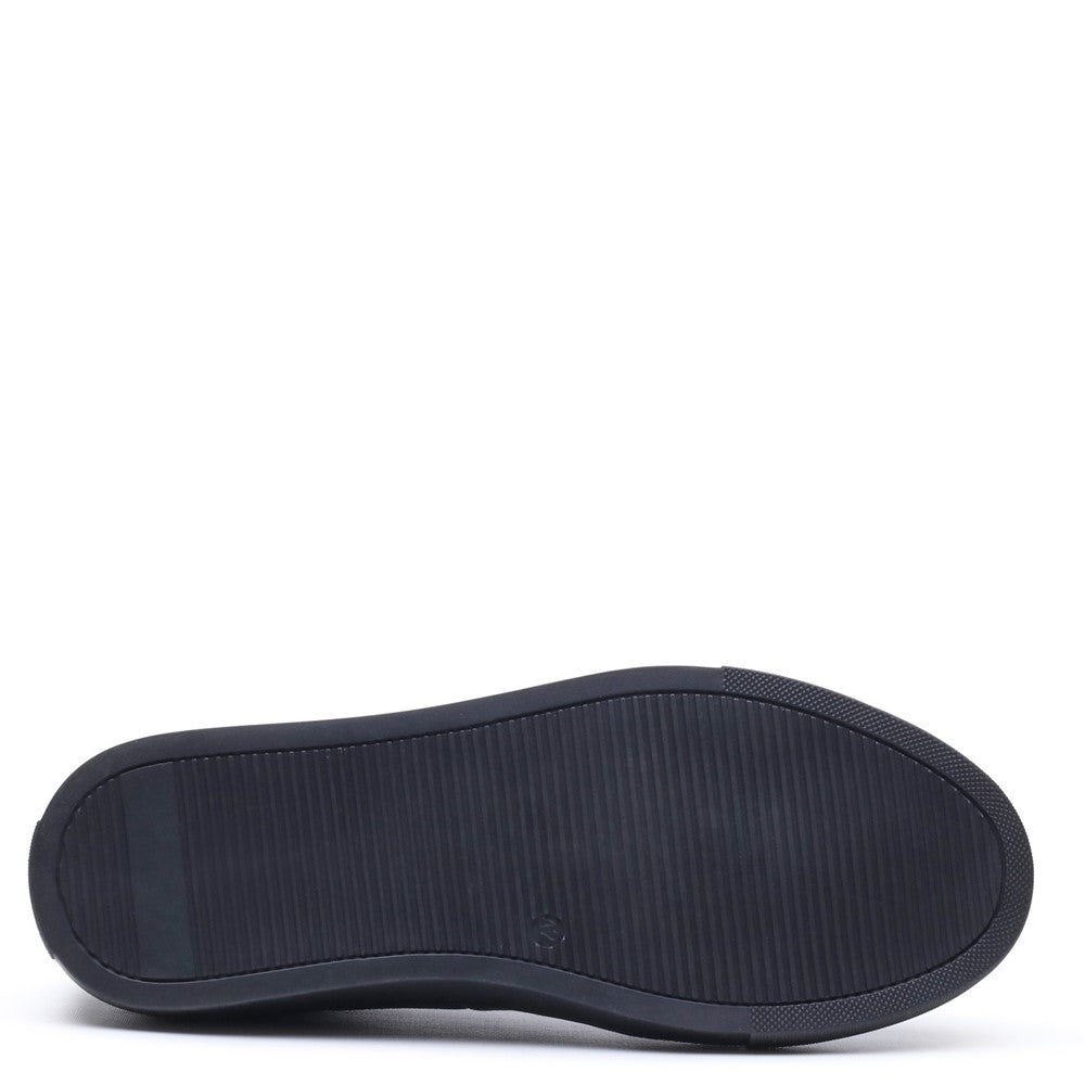 Mens Sports Black Hush Puppies Ciro Trainer