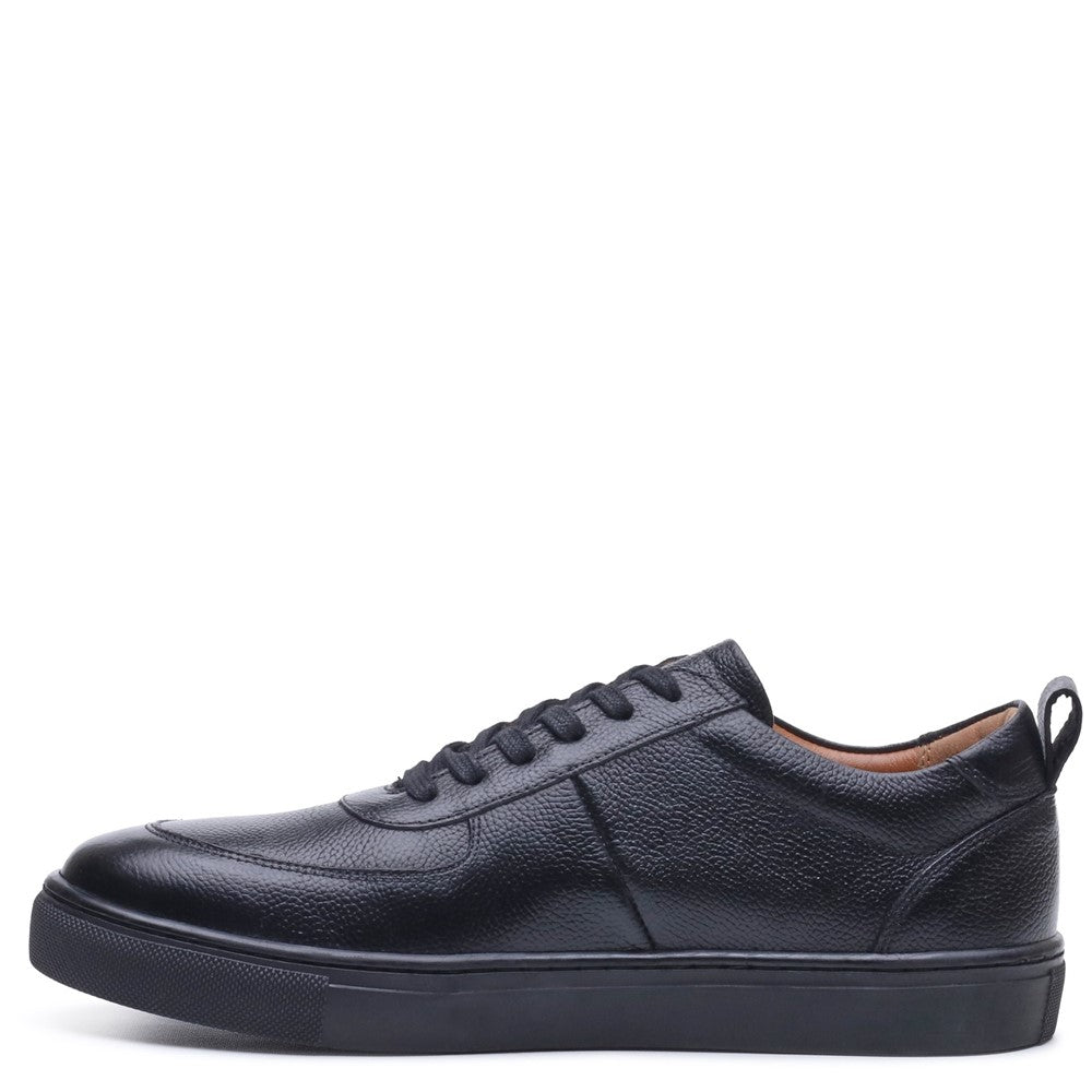 Mens Sports Black Hush Puppies Ciro Trainer