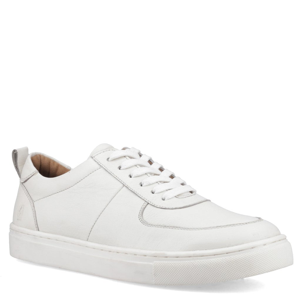 Mens Sports White Hush Puppies Ciro Trainer