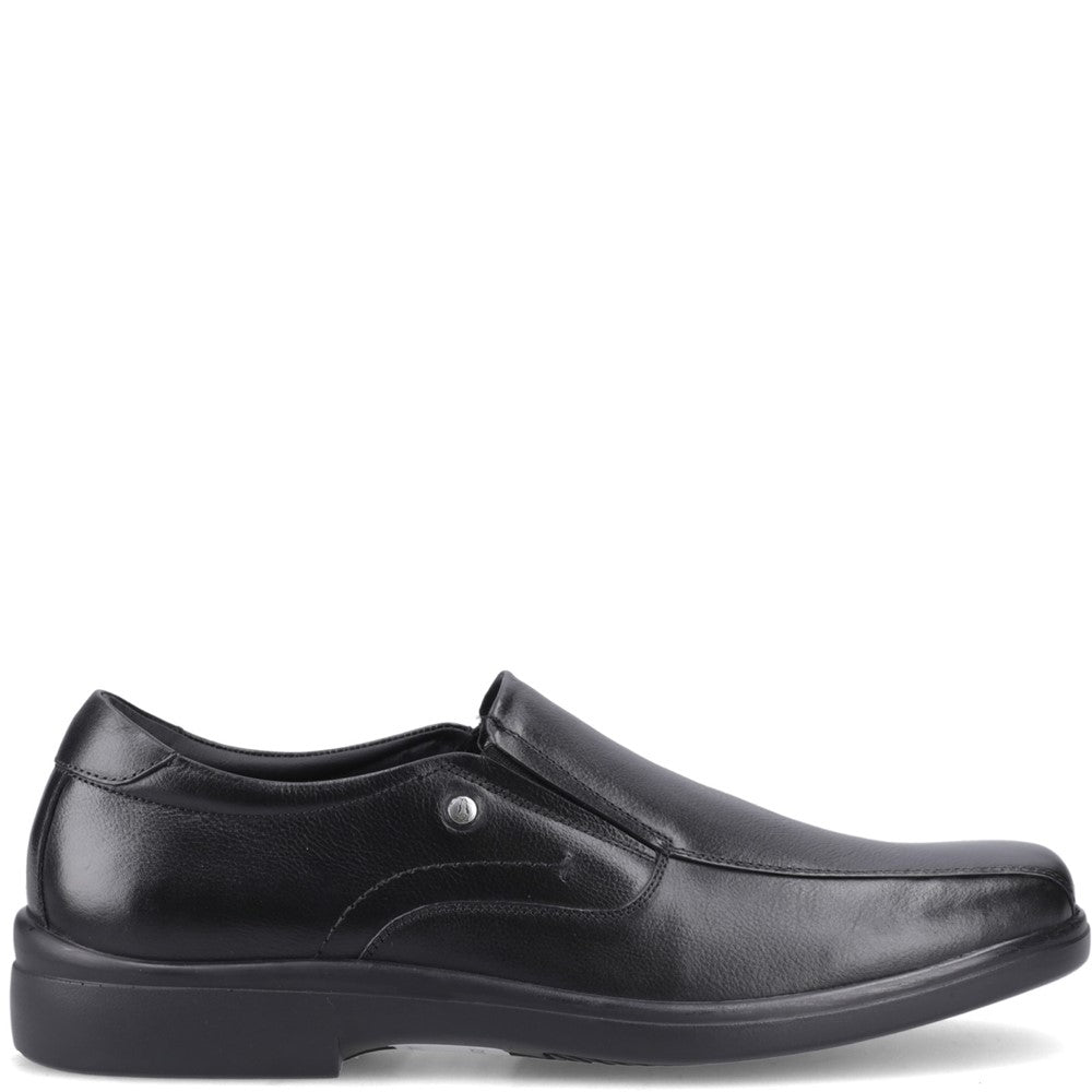 Mens Formal Slip On Shoes Black Hush Puppies CORMAC SLIP ON