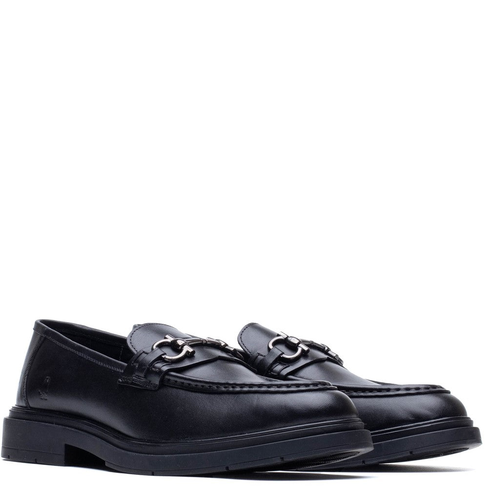 Mens Formal Slip On Shoes Black Hush Puppies Edgar Loafer