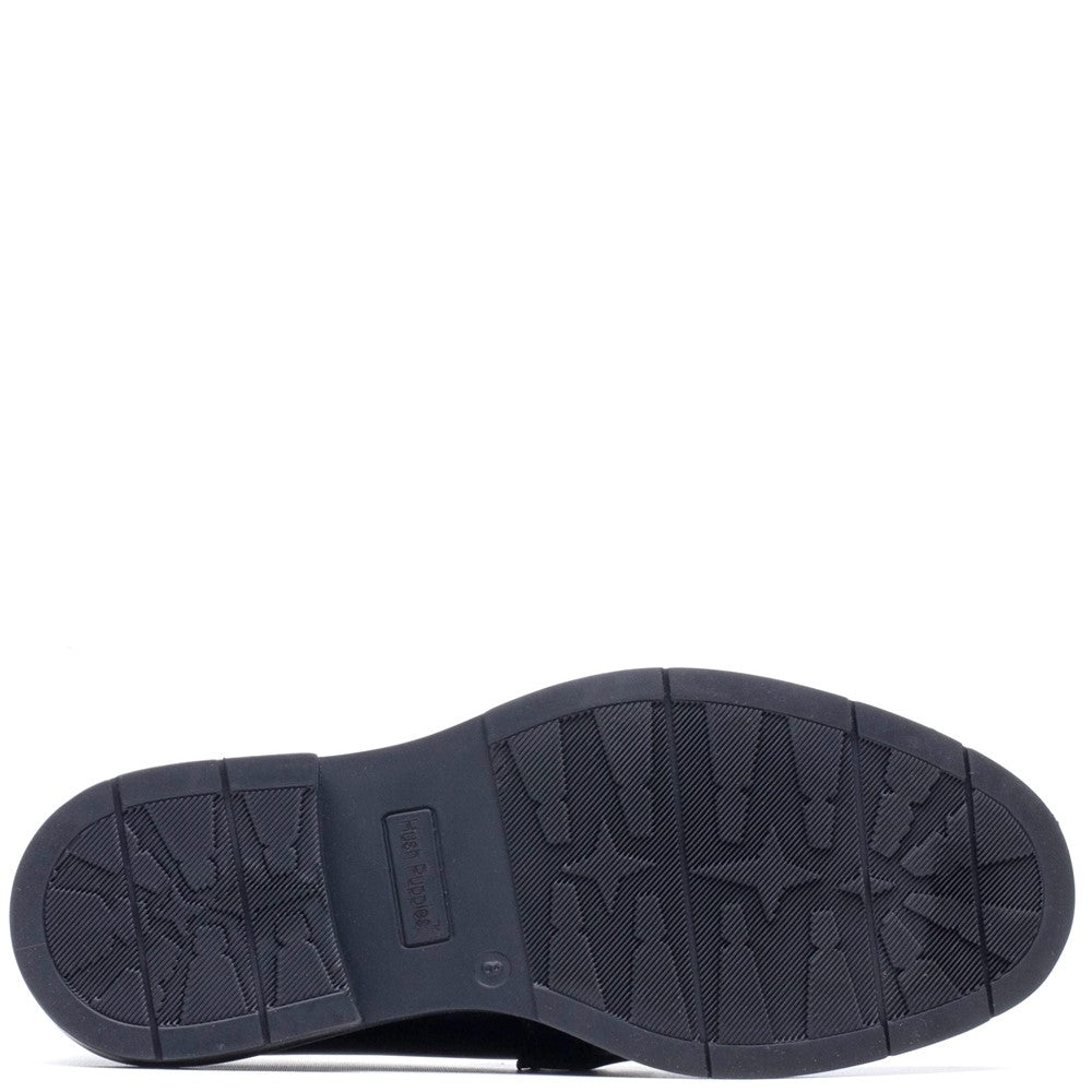 Mens Formal Slip On Shoes Black Hush Puppies Edgar Loafer