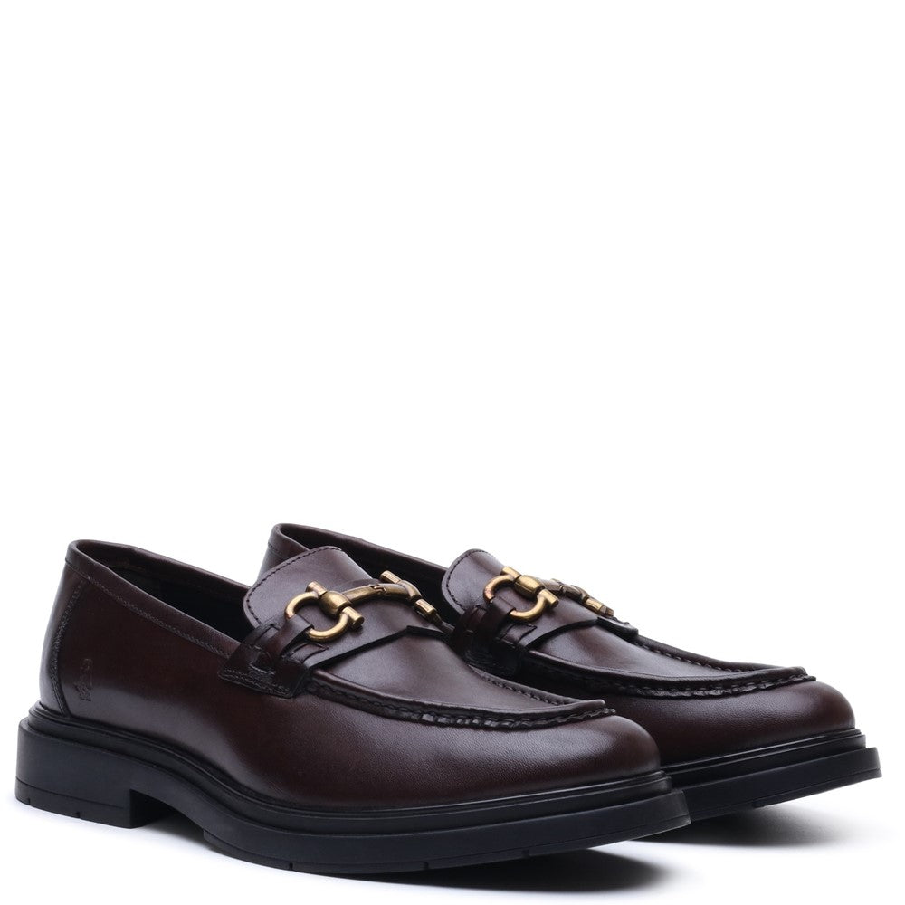 Mens Formal Slip On Shoes Brown Hush Puppies Edgar Loafer