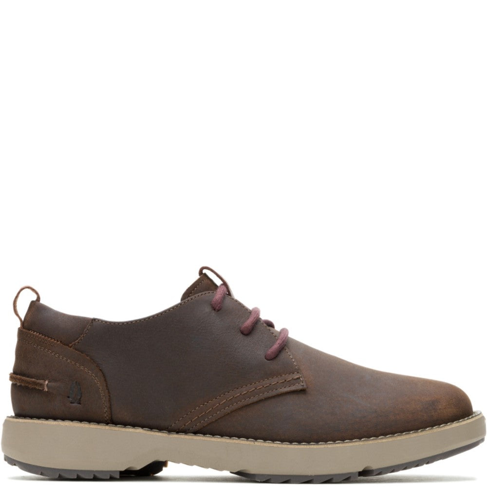Mens Classic Lace Shoes Brown Hush Puppies Scotty Lace Up
