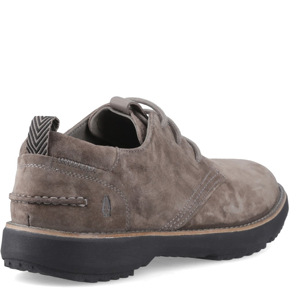 Mens Classic Lace Shoes Grey Hush Puppies Scotty Lace Up