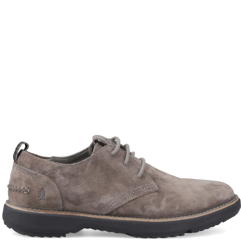 Mens Classic Lace Shoes Grey Hush Puppies Scotty Lace Up