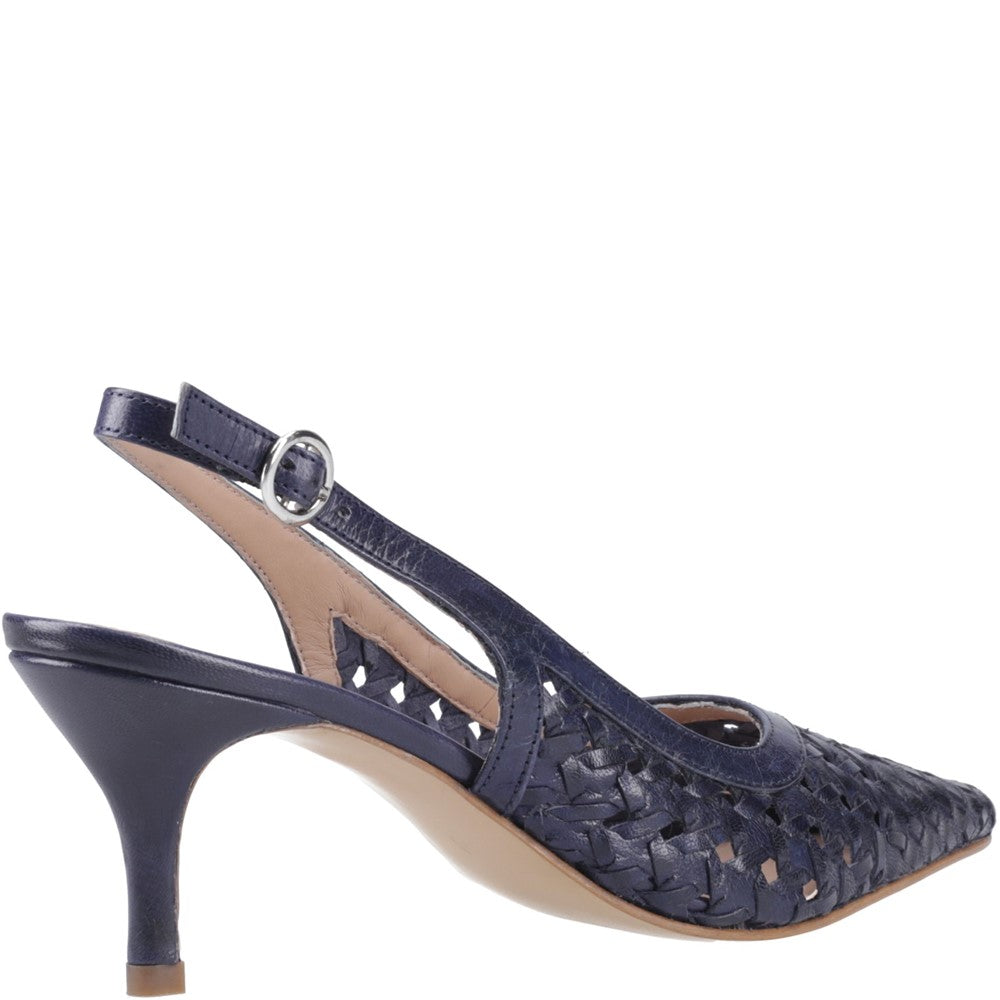 Ladies Heels Navy Hush Puppies DALIA KITTEN HEEL