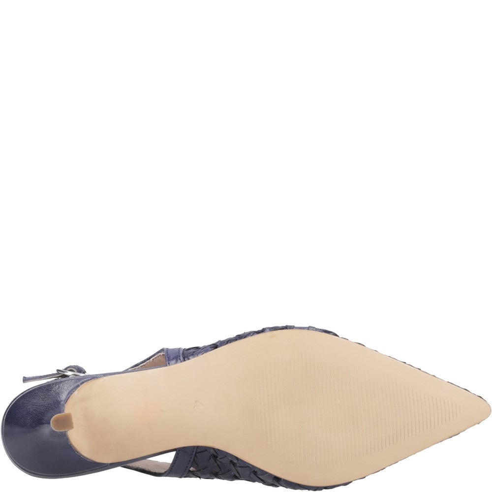 Ladies Heels Navy Hush Puppies DALIA KITTEN HEEL