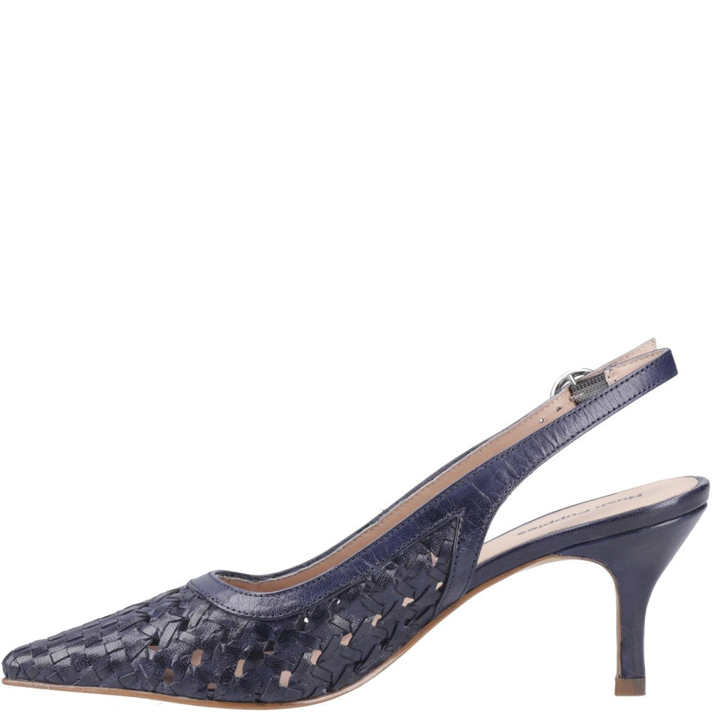 Ladies Heels Navy Hush Puppies DALIA KITTEN HEEL