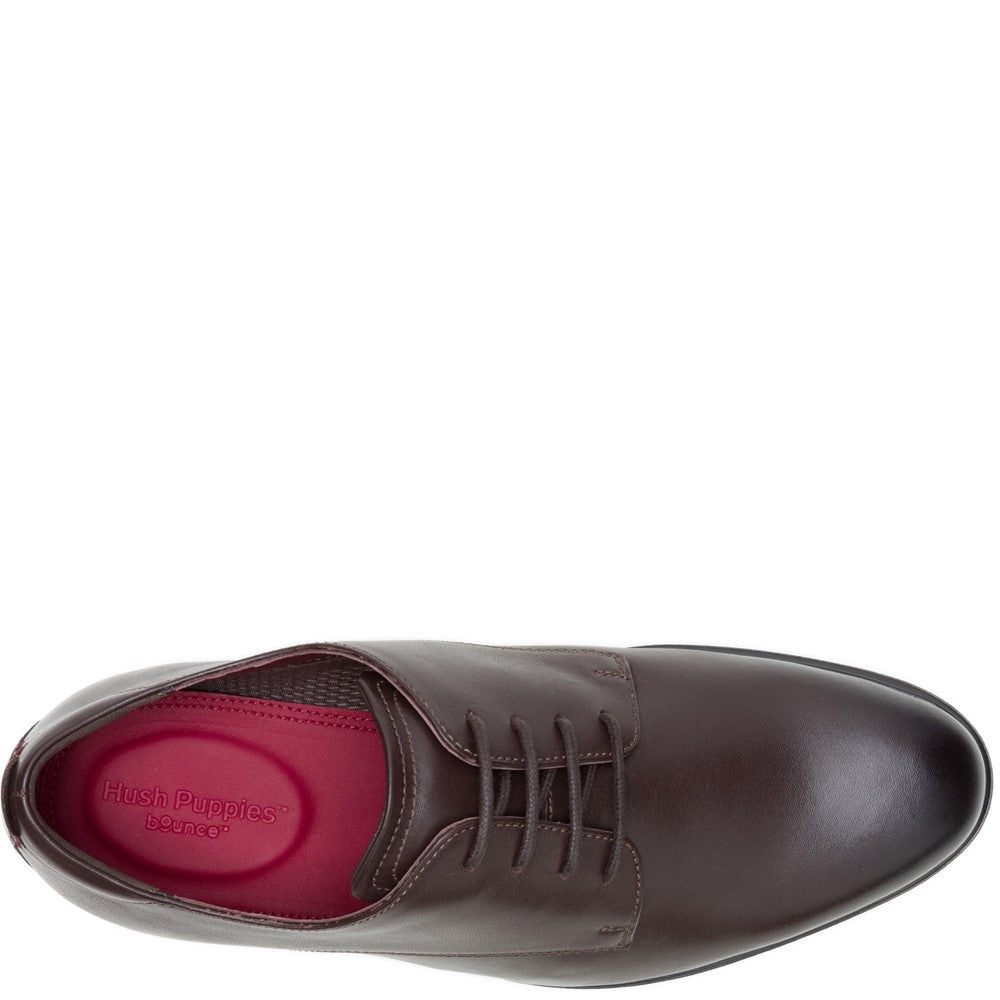 Mens Formal Lace Up Shoes Brown Hush Puppies Lewis Oxford