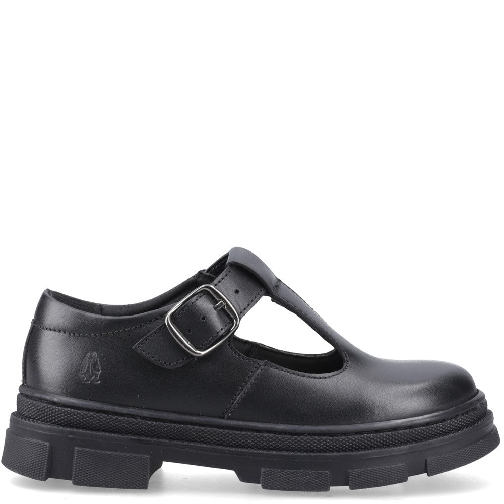 Girls BTS Black Hush Puppies DULCI JNR