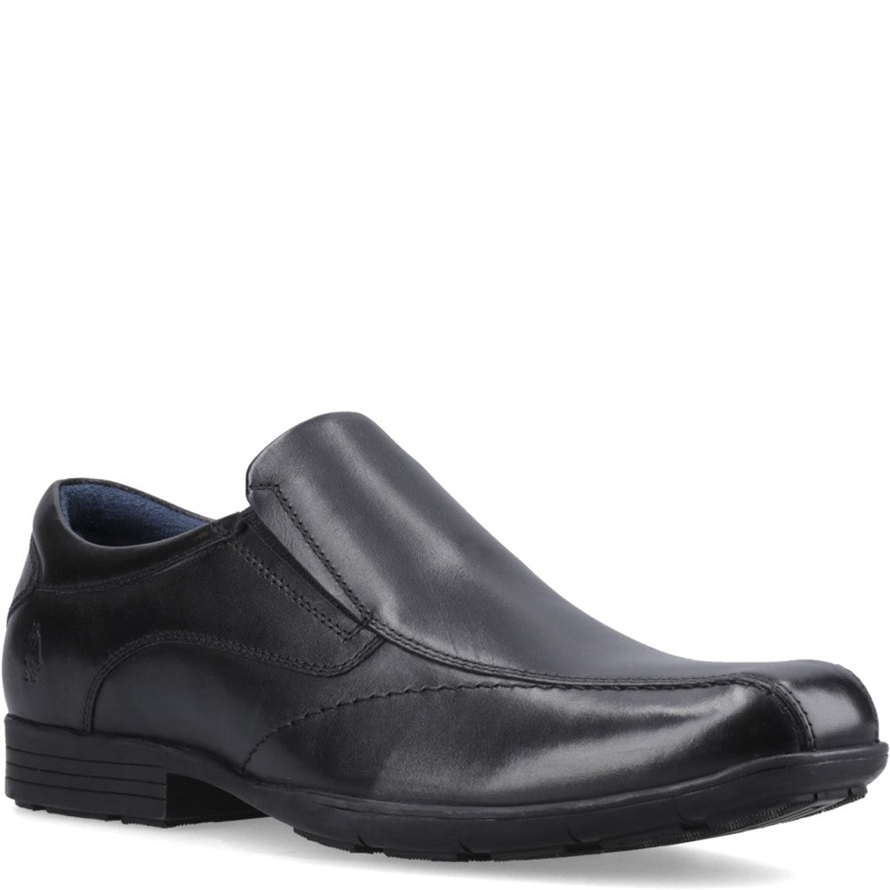Boys BTS Black Hush Puppies Dumfries M