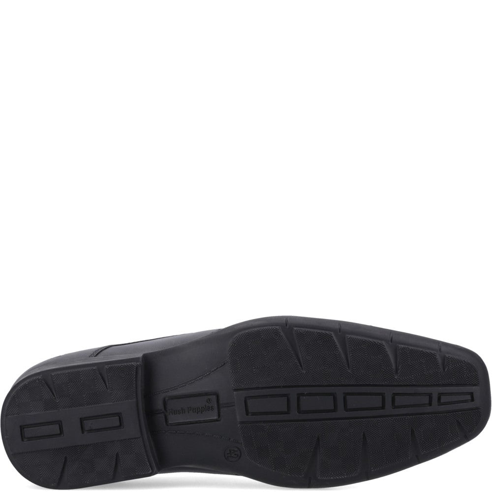 Boys BTS Black Hush Puppies Dumfries M