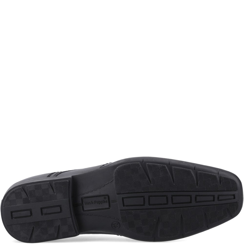 Boys BTS Black Hush Puppies Argyll L