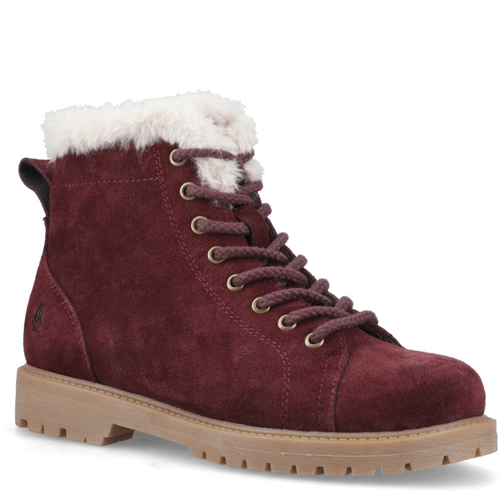 Ladies Ankle Boots Bordeaux Hush Puppies HYACINTH LACE BOOT