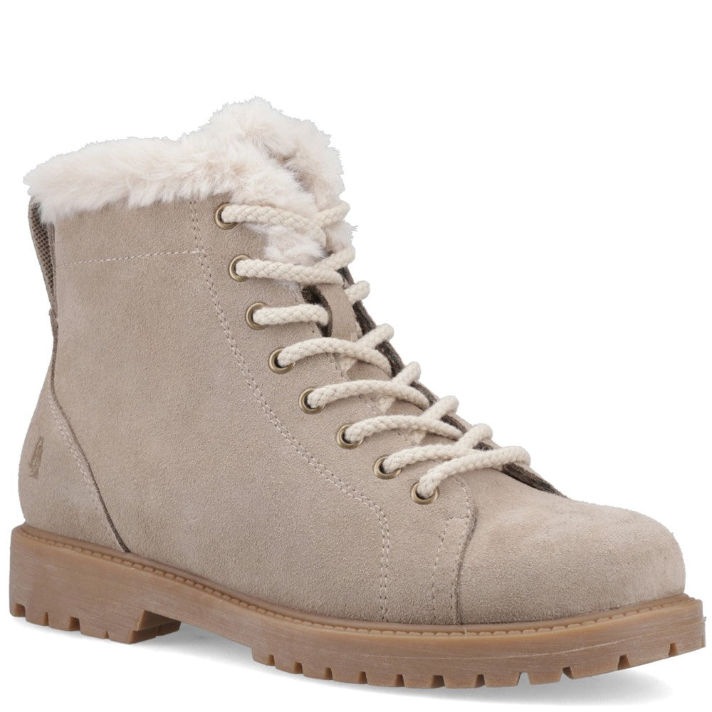 Ladies Ankle Boots Taupe Hush Puppies HYACINTH LACE BOOT