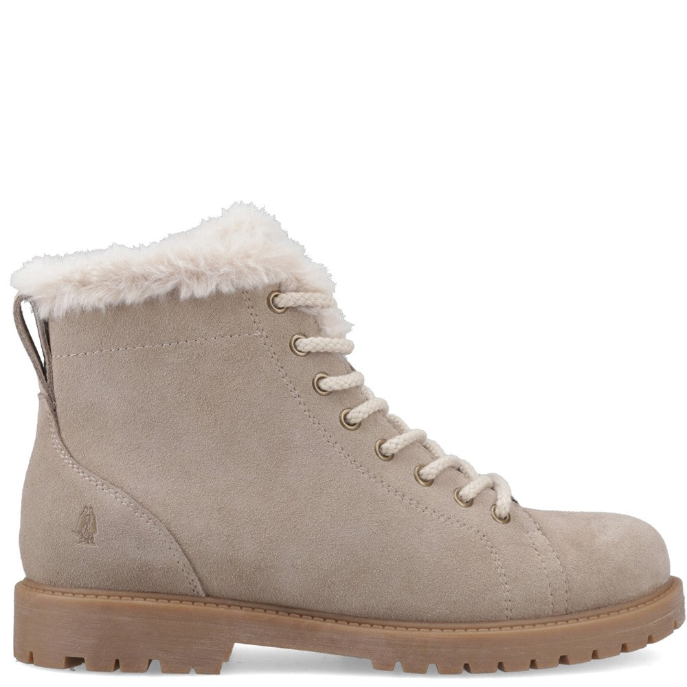 Ladies Ankle Boots Taupe Hush Puppies HYACINTH LACE BOOT