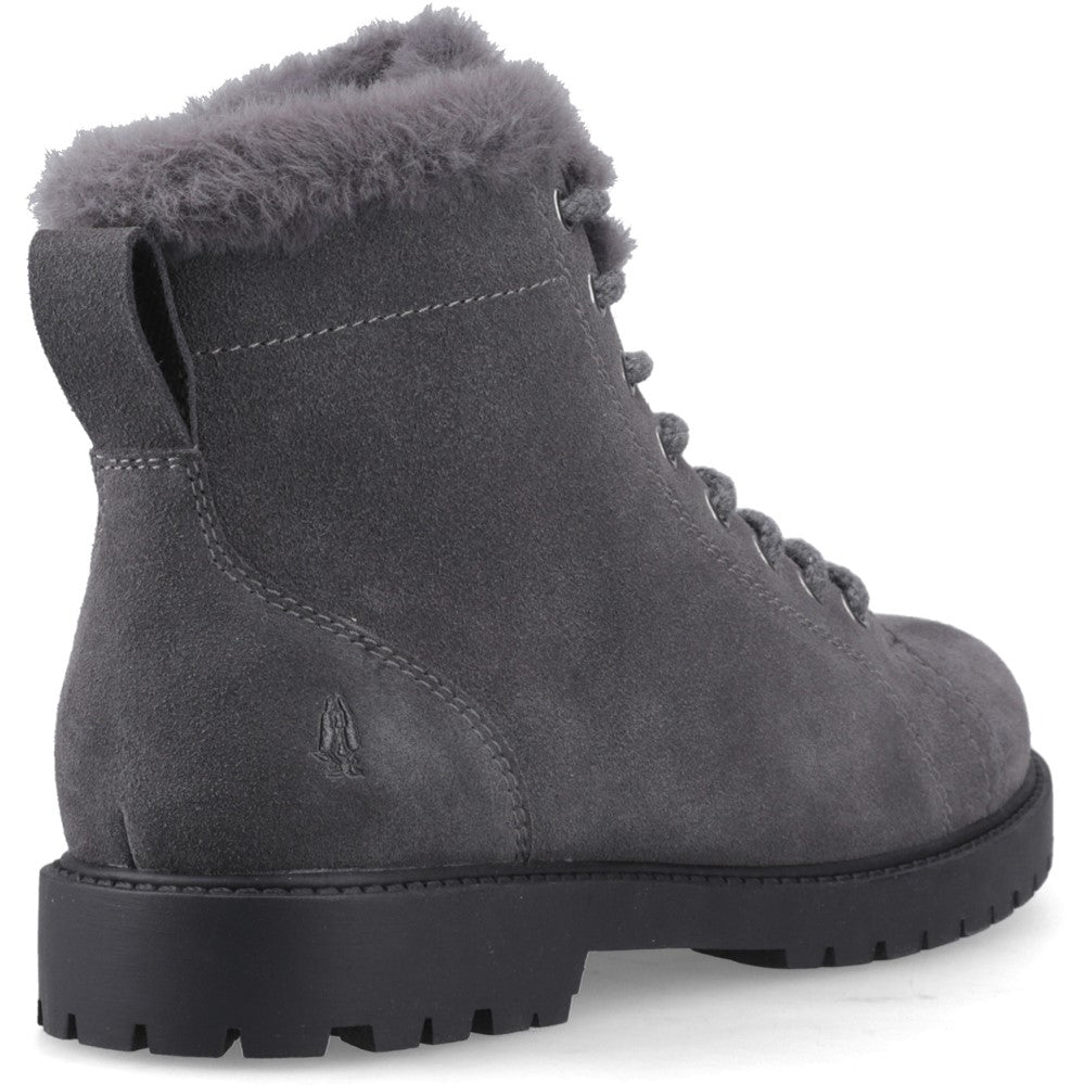 Ladies Ankle Boots Grey Hush Puppies HYACINTH LACE BOOT
