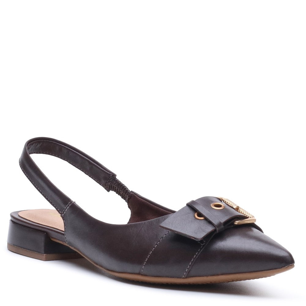 Slip On Ladies Shoes Chocolate Hush Puppies VESPER SLINGBACK