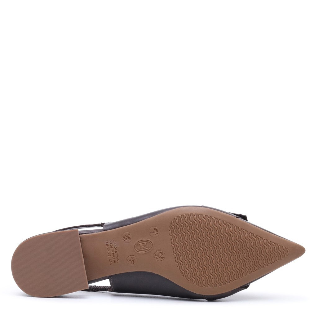 Slip On Ladies Shoes Chocolate Hush Puppies VESPER SLINGBACK