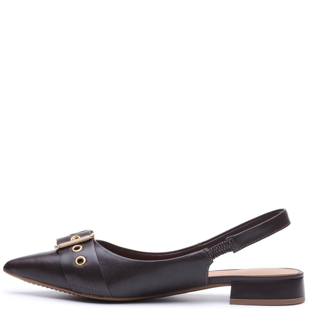Slip On Ladies Shoes Chocolate Hush Puppies VESPER SLINGBACK