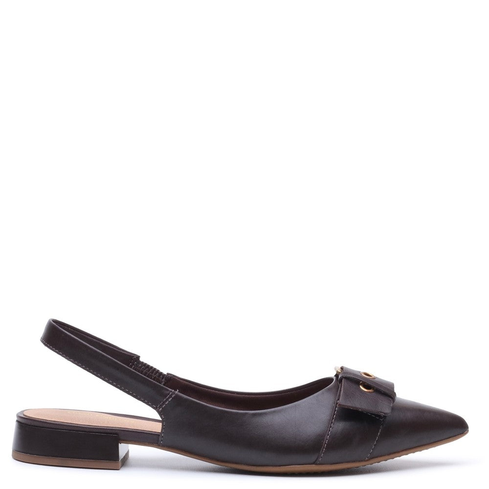 Slip On Ladies Shoes Chocolate Hush Puppies VESPER SLINGBACK