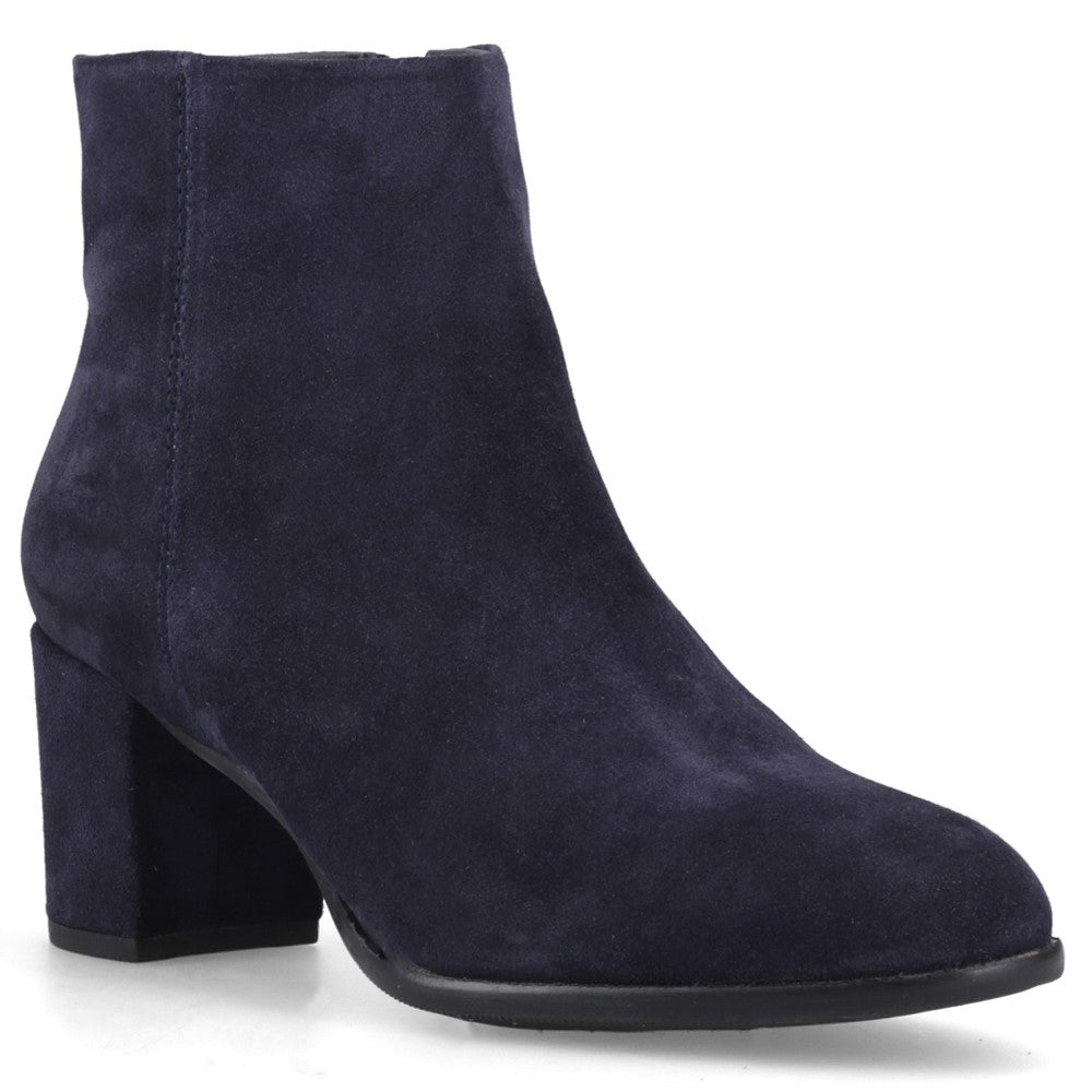 Ladies Ankle Boots Navy Hush Puppies CLARIDY SUEDE BOOT