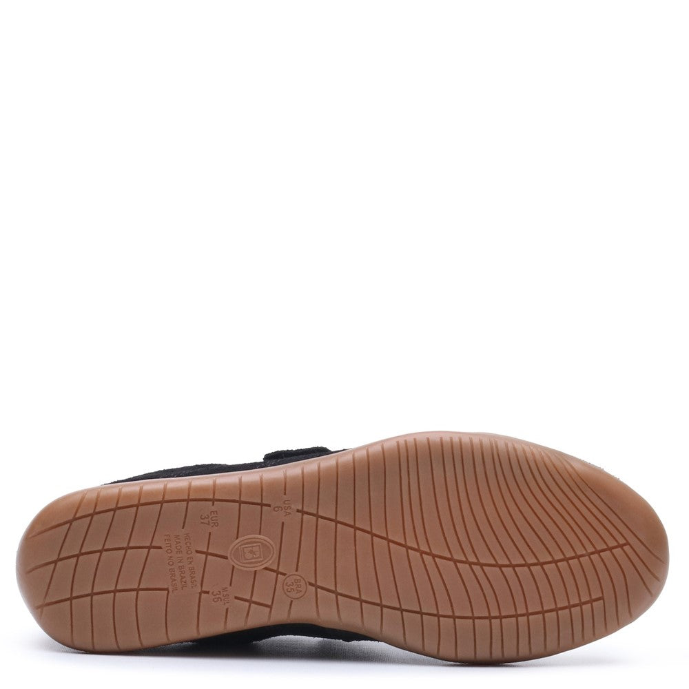 Ballerinas Black Hush Puppies Juno Suede Sneakerina
