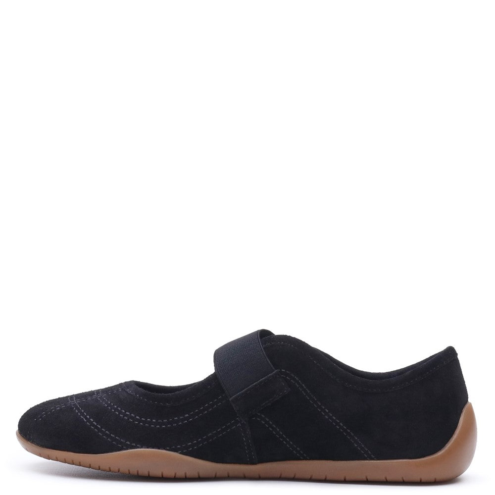 Ballerinas Black Hush Puppies Juno Suede Sneakerina