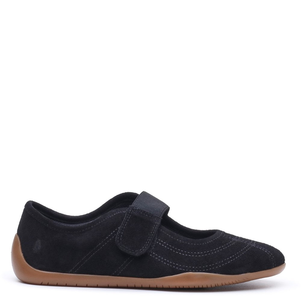 Ballerinas Black Hush Puppies Juno Suede Sneakerina