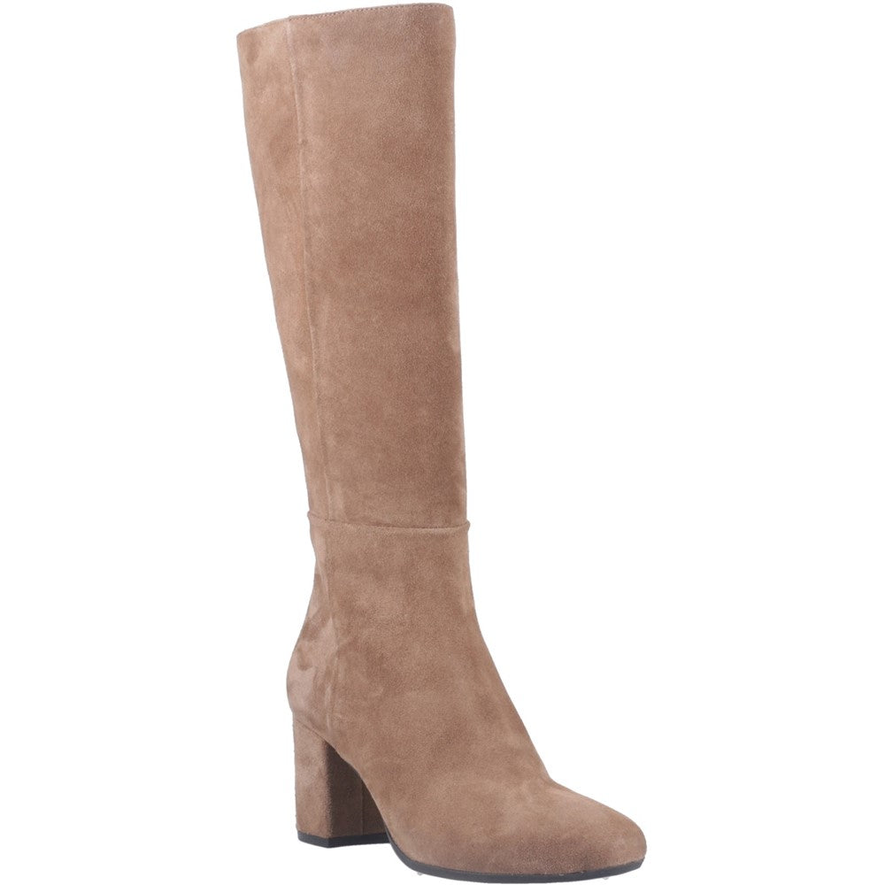 Ladies Long Boots Mocha Hush Puppies Oprah Suede Long Boot