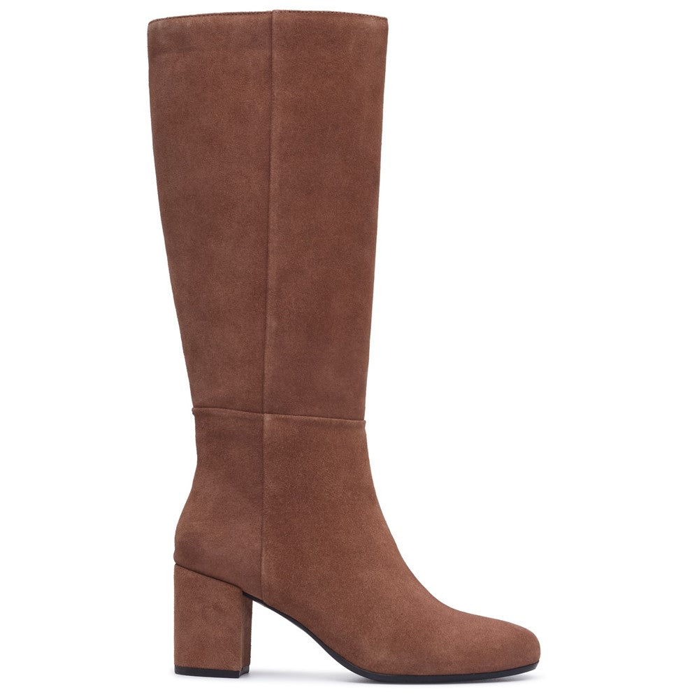 Ladies Long Boots Mocha Hush Puppies Oprah Suede Long Boot
