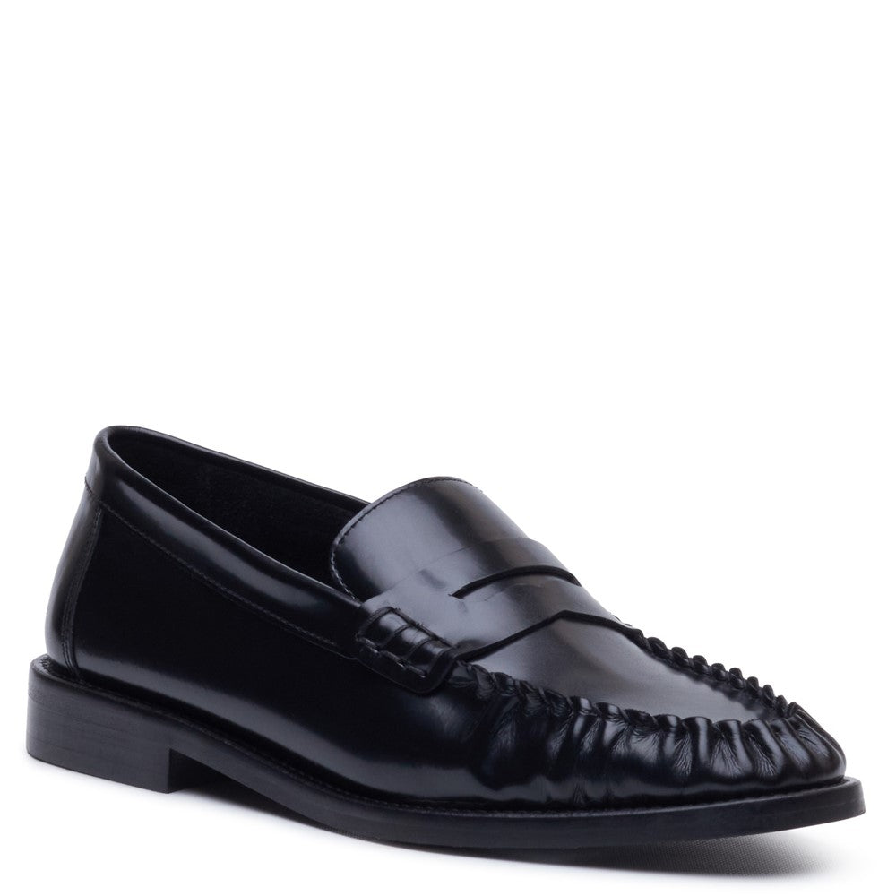 Slip On Ladies Shoes Black Hush Puppies DELPHINE LOAFER