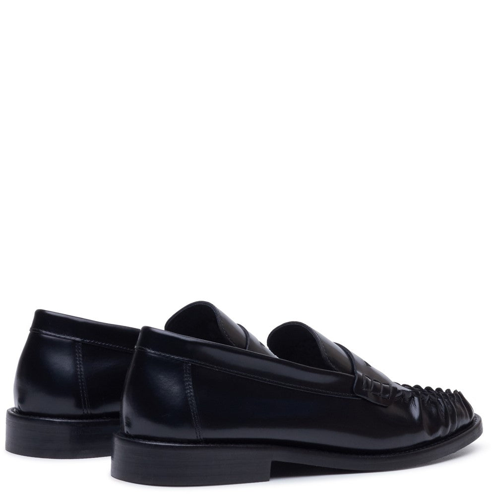 Slip On Ladies Shoes Black Hush Puppies DELPHINE LOAFER