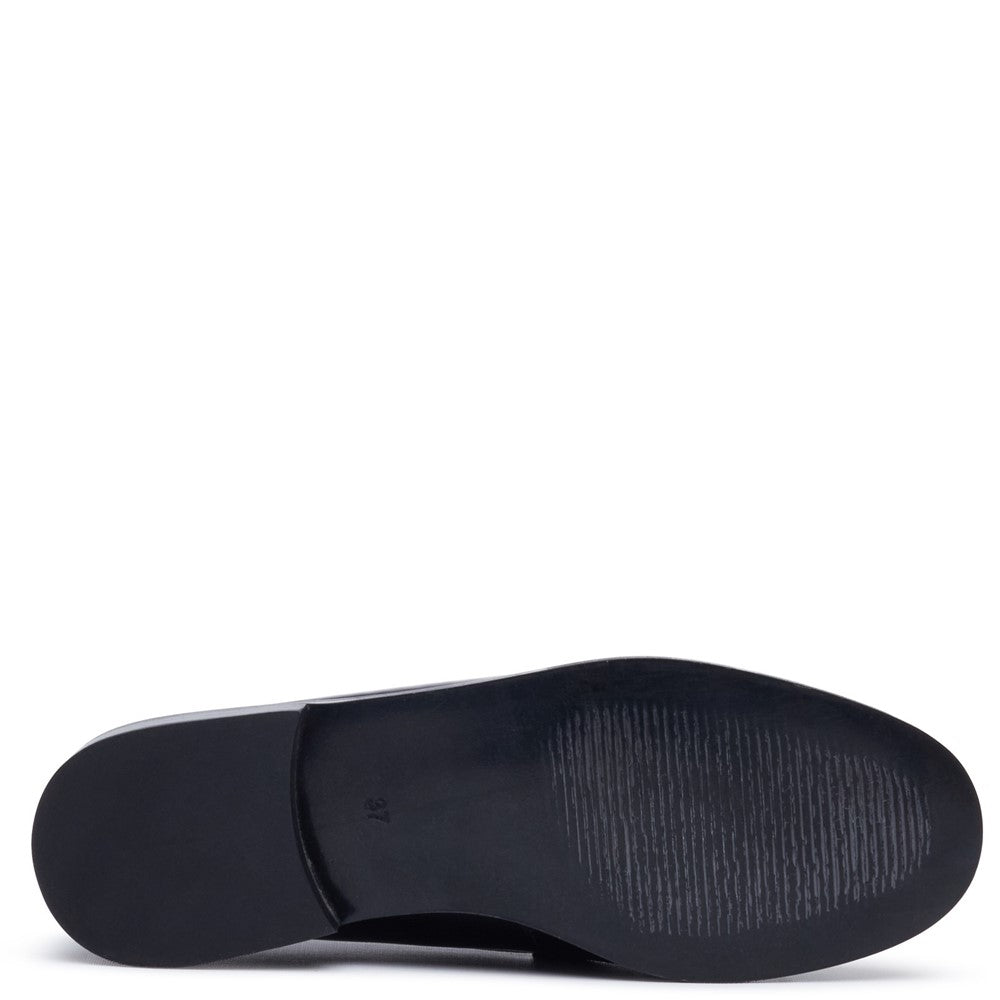 Slip On Ladies Shoes Black Hush Puppies DELPHINE LOAFER