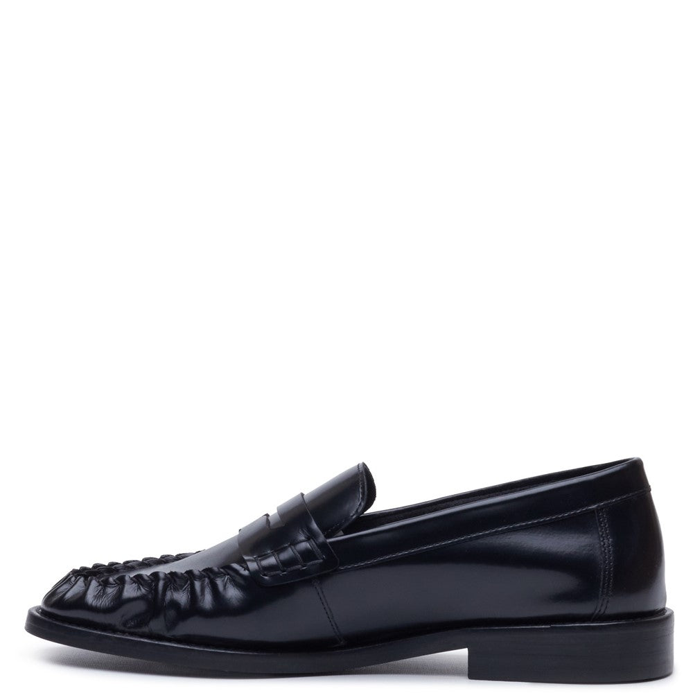Slip On Ladies Shoes Black Hush Puppies DELPHINE LOAFER