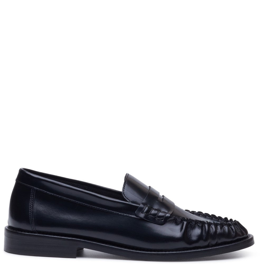 Slip On Ladies Shoes Black Hush Puppies DELPHINE LOAFER