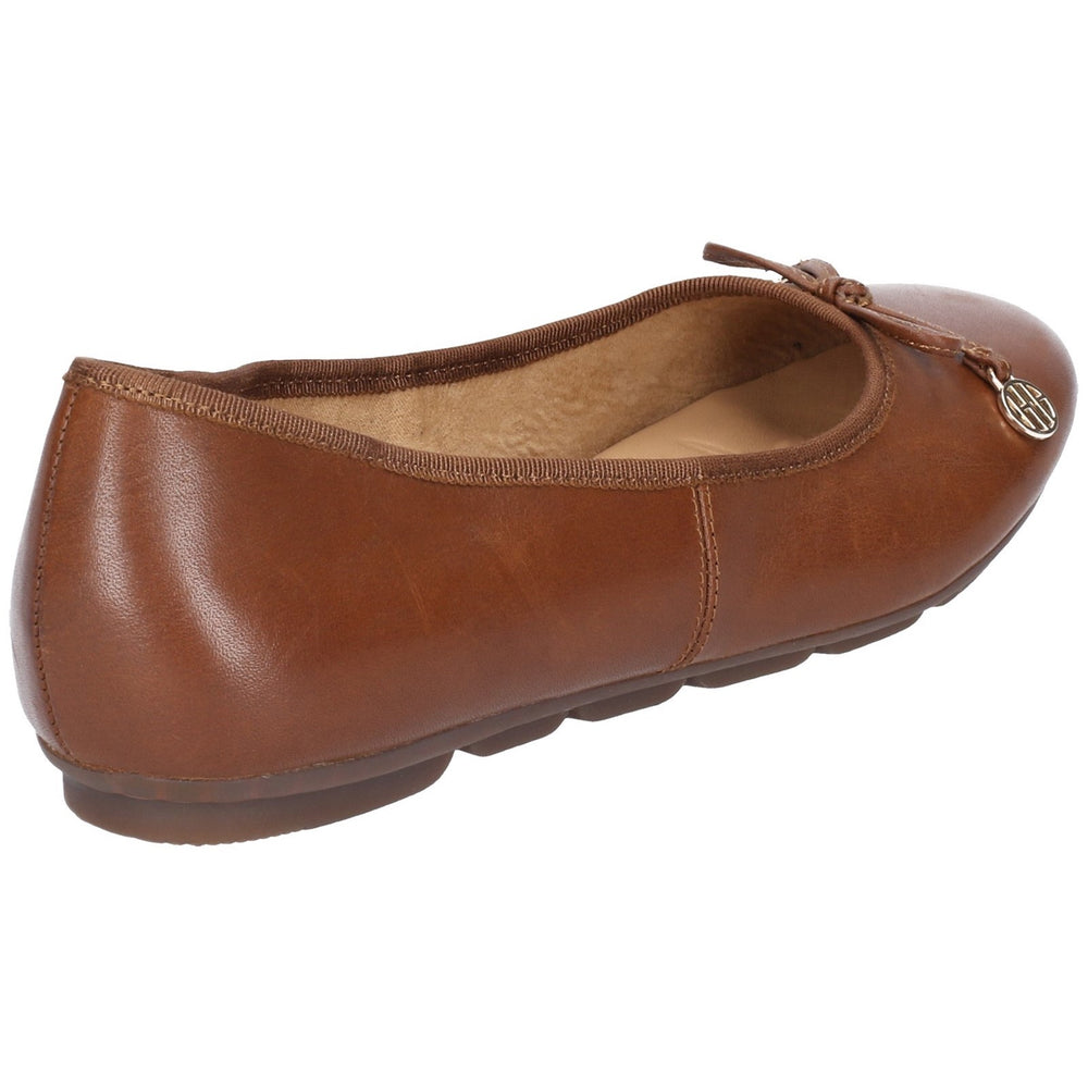 Brown Abby Bow Slip-On Ballet Shoes