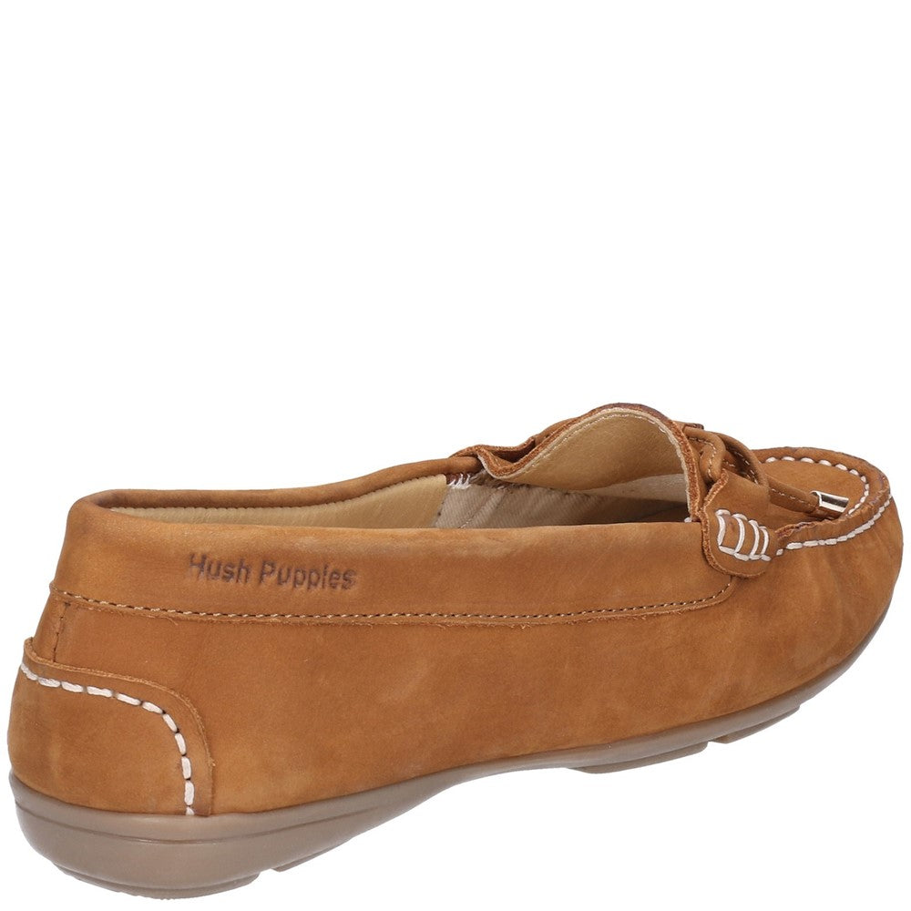 Slip On Ladies Shoes Tan Hush Puppies Maggie Toggle Shoe