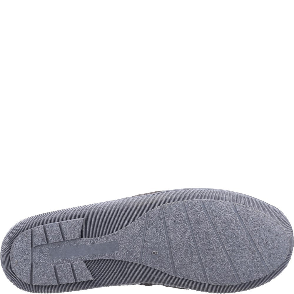 Classic Mens Slippers Grey Hush Puppies Arnold Slipper