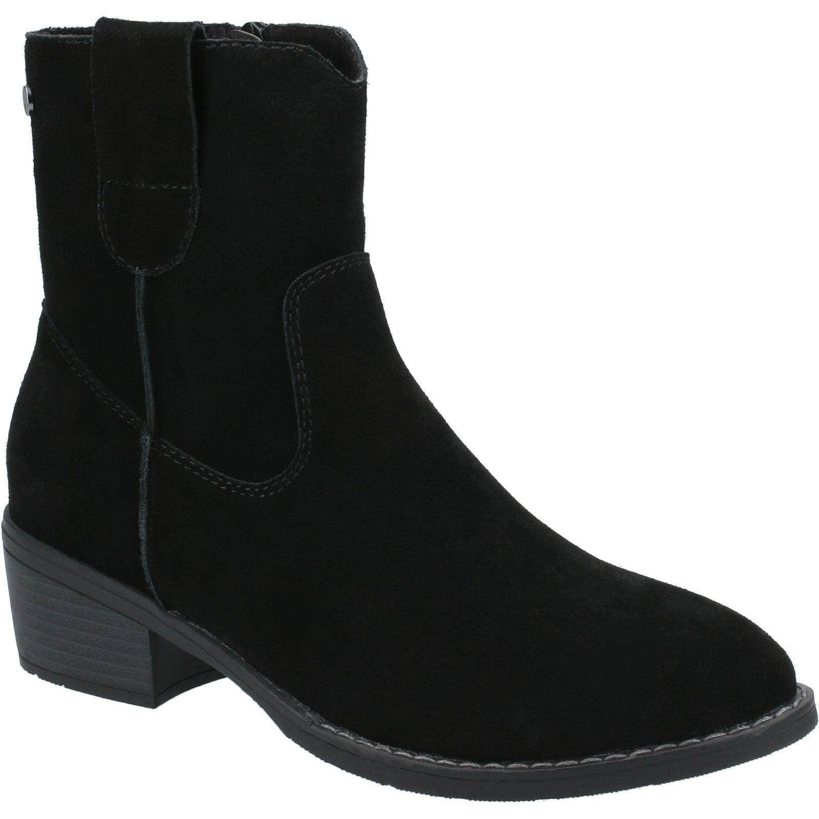 Ladies Ankle Boots Black Hush Puppies Iva Ladies Ankle Boots