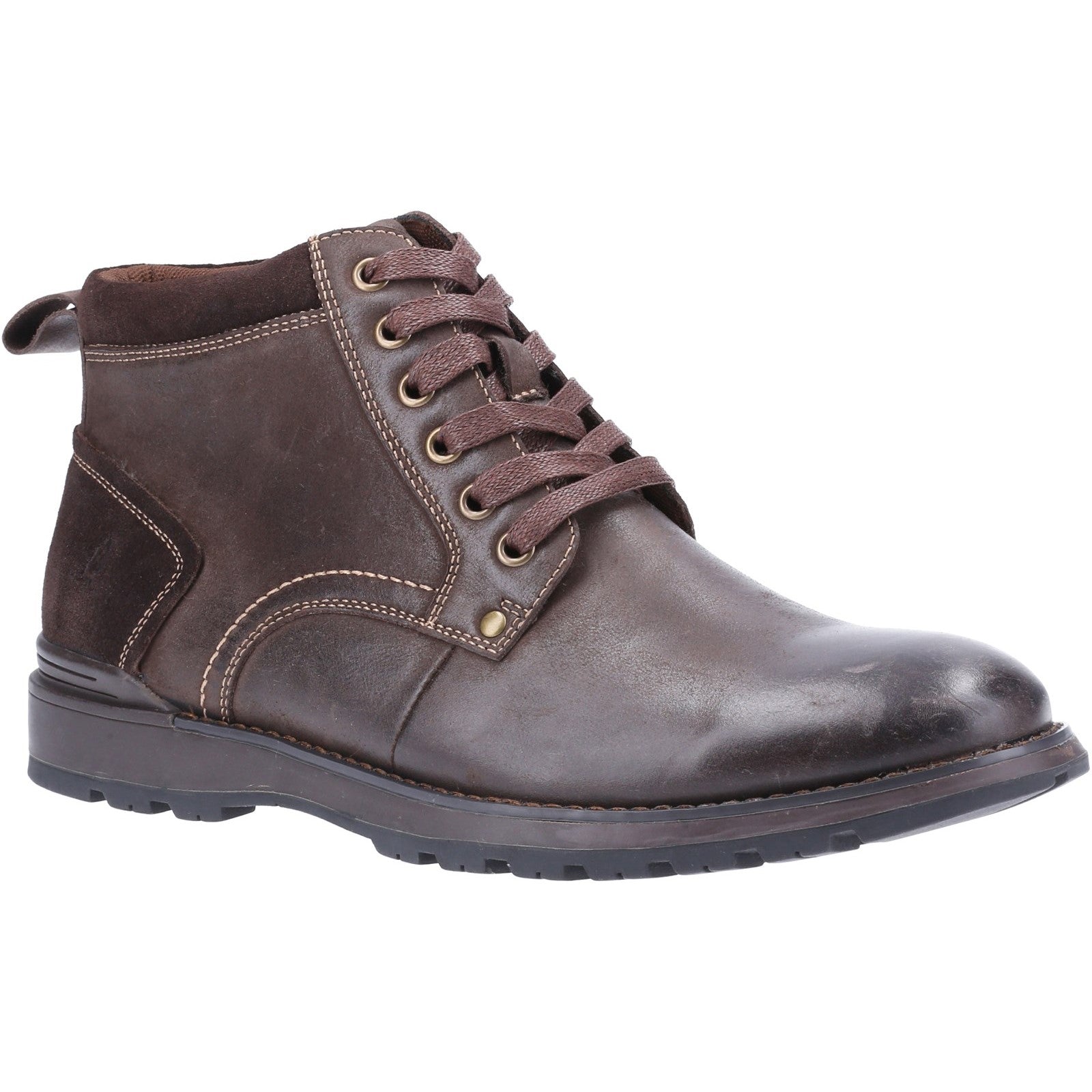 Mens Boots Brown Hush Puppies Dean Boot