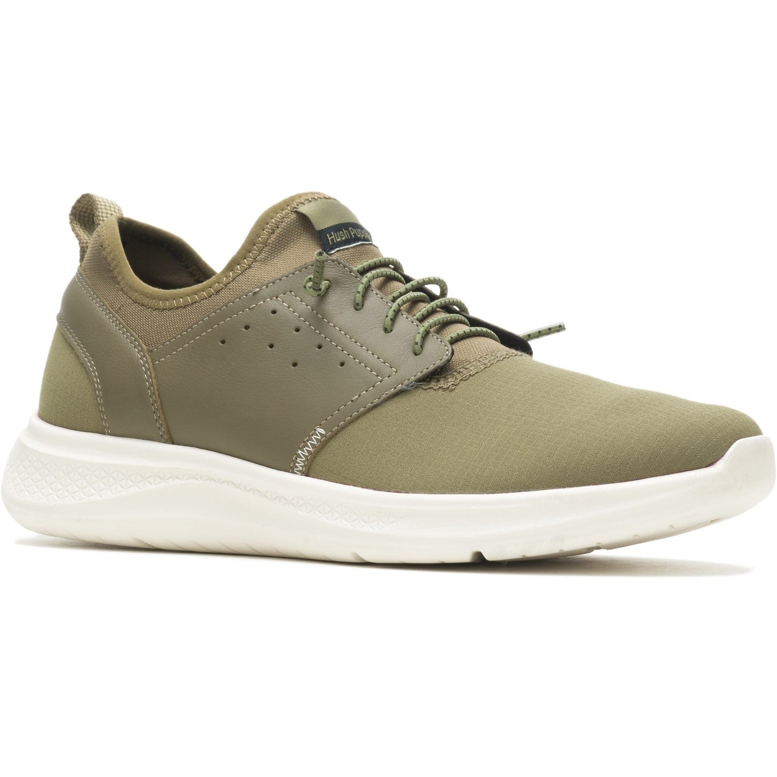 Mens Sports Olive Hush Puppies Elevate Bungee