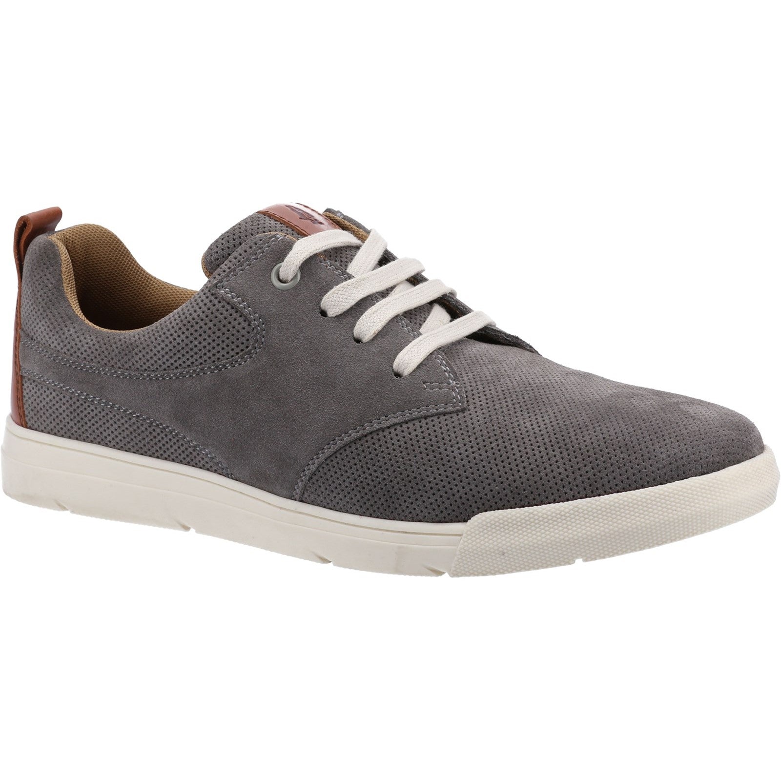Lace Mens Summer Grey Suede Hush Puppies Michael Lace Up