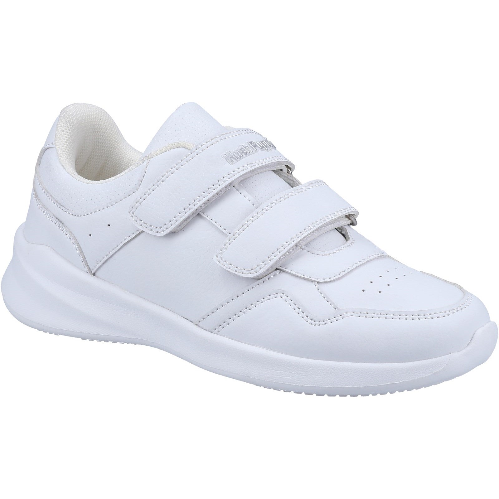 Unisex BTS White Hush Puppies Marling Easy Senior Shoes