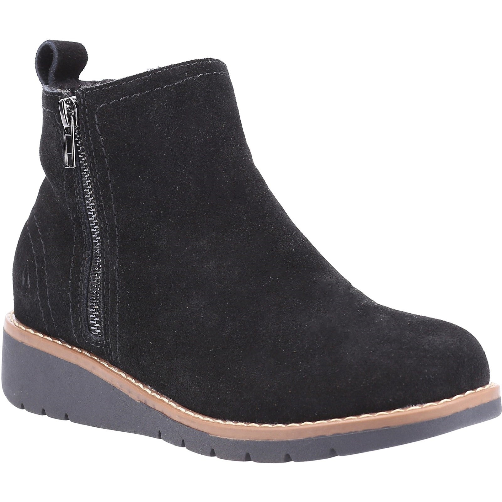 Ladies Ankle Boots Black Hush Puppies Libby Boot