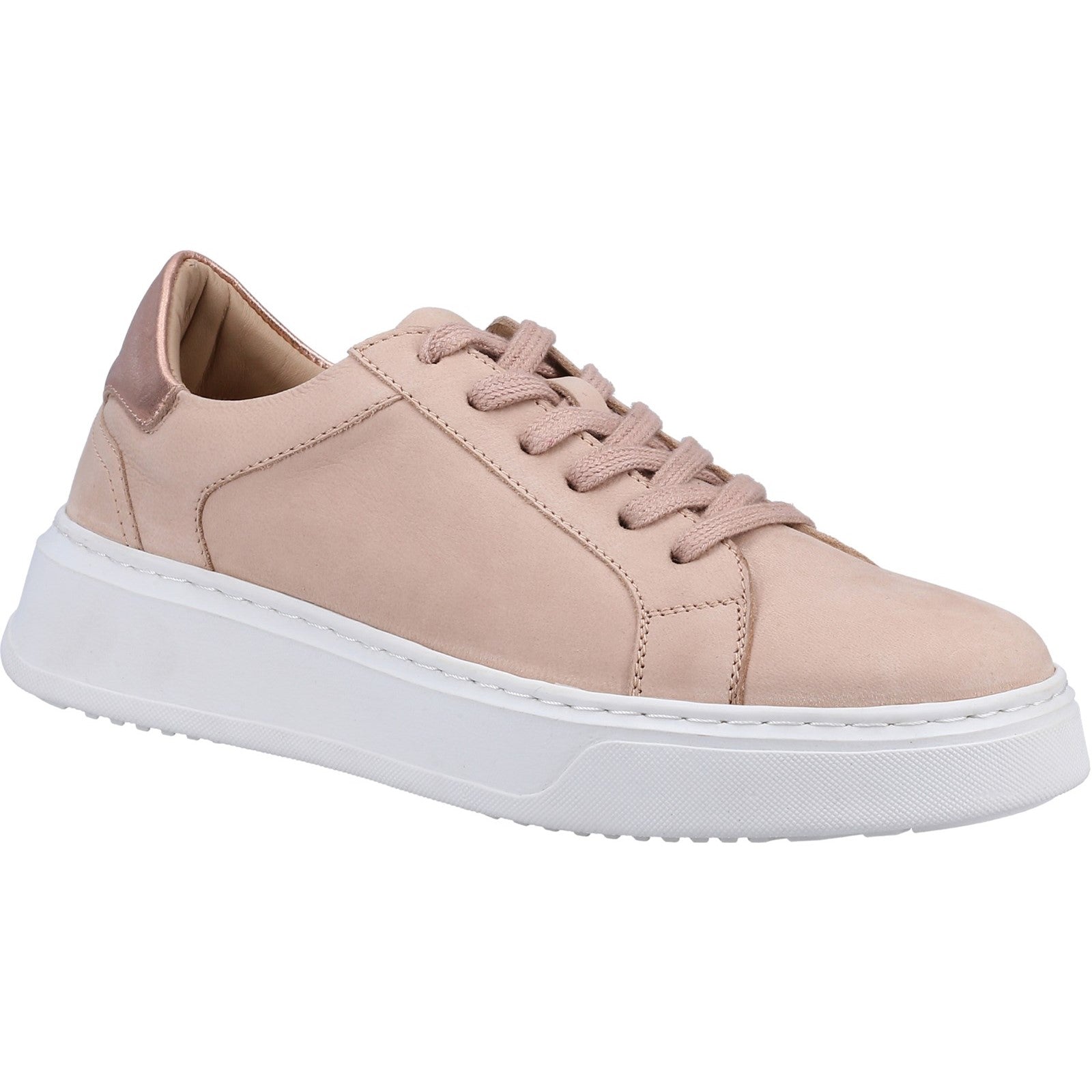 Ladies Sports Blush Hush Puppies Camille Lace Cupsole