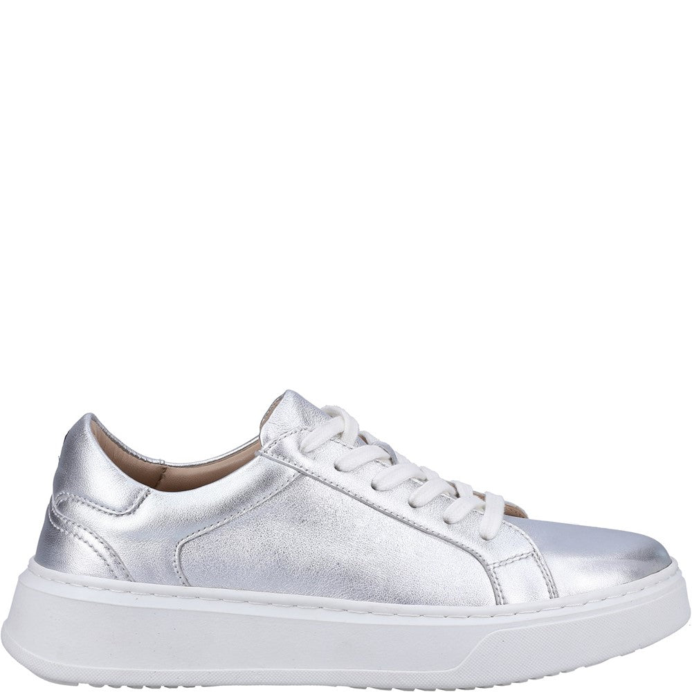 Ladies Sports Silver Hush Puppies Camille Lace Cupsole