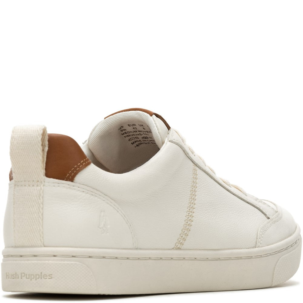 Mens Sports White Hush Puppies The Good Low Top Shoe