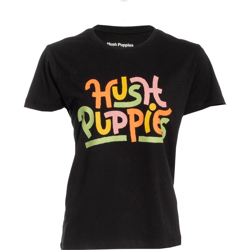 Tee Shirts Black Hush Puppies Hp Script Tee